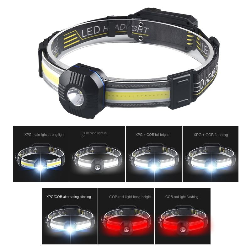 Portable Rechargeable Head Lamp XPE COB
