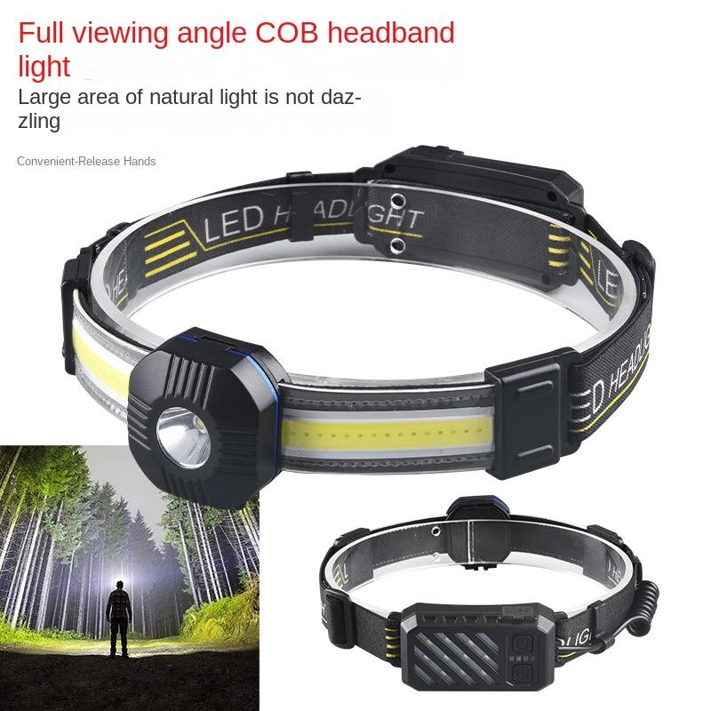 Portable Rechargeable Head Lamp XPE COB