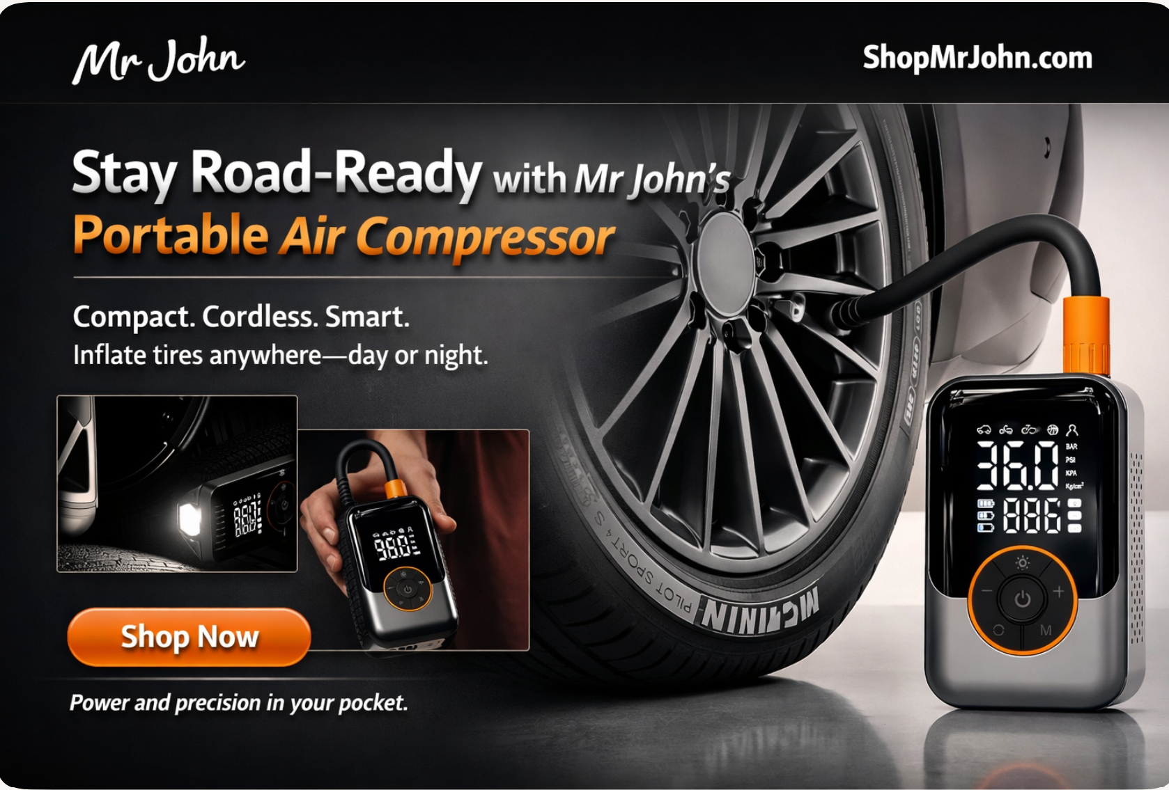 Mr John Portable Air Compressor