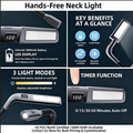 Hands-Free Neck Light with LED Display